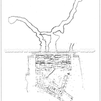 Agrigento, planimetria do santuário rupestre na localidade de San Biagio (a partir de De Miro 1994).