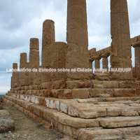 Templo de Hera (Juno), vista parcial da fachada leste.