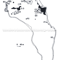  Representação gráfica dos achados da ilha de Berezan ( Lapin 1978).