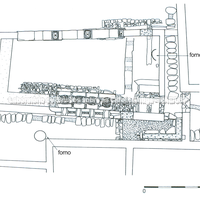 Delos. Prensa no Bairro do Estádio, Casa I B (Brun 1999). Datada do ínicio do primeiro século antes da era cristã, esta instalação foi identificada como uma perfumaria equipada com quatro fornalhas, e um par de prensas cuneiformes.