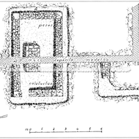 Planimetria dos pequenos locais de culto do santuário da via Fiume/estação ferroviária (Orlandini).