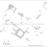  Planimetria geral do santuário de Bitalemi. Em evidência, (com uma flecha) os restos G 6 e G 4-5-7 relativos a estruturas de época arcaica ( Orlandini).