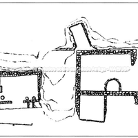 Poggio del Rullo, planimetria geral da escavação na área sagrada (Randazzo 2000).