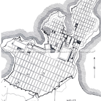 Planta geral da cidade. (Desenhada por B. F. Weber, 2002. Escala: 1:10000)

