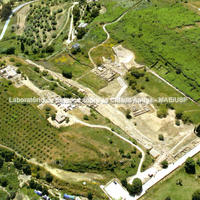 A área arqueológica de Morgantina, vizinha a Aidone.