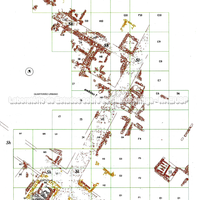 Planimetria geral de vestígios da construção arcaica.