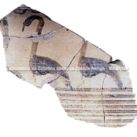 Fragmento de cálice, 700-690 a.C.. Fotografia: Francesco Marcellino.