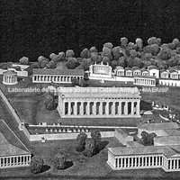Maquete do santuário de Olímpia. (Foto: Klaus Herrmann, Instituto Arqueológico Germânico de Atenas).