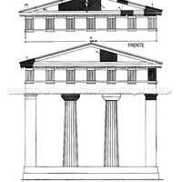 Tesouro de Sicíone, reconstrução  do frontão, primeiro quarto  do séc. V a.C.