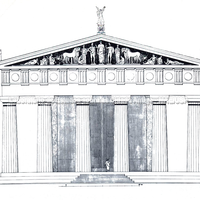 Templo de Zeus, fachada leste.