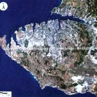  Imagem de satélite da Península Heracleana na Crimeia , julho de 2000. 