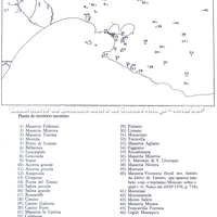 Planta esquemática do território tarantino. (Greco 1981)