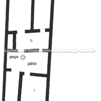 Tasos. Planta da casa A no Bloco I, próxima à Porta do Sileno (período 4, fase I (baseada em Grandjean 1988, prancha 65). 