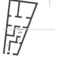 Tasos. Planta da casa B no Bloco I, próxima à Porta do Sileno (período 4, fase I (baseada em Grandjean 1988, prancha 47). 