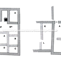 Plano das casas de Cartago, fase 2 e 3. Realizado pelas escavações da Universidade de Hamburgo.