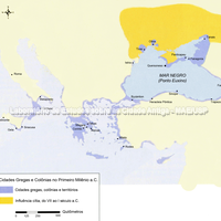 Fundações gregas na área do Mar Negro.( Trelogan,) 