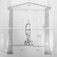 Cela do templo com a estátua de Ártemis