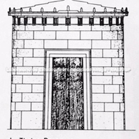 Reconstrução do Tholos associados ao templo de Hestia.