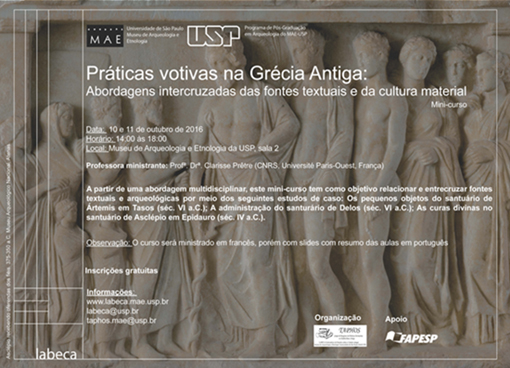 "Práticas votivas na Grécia Antiga: Abordagens intercruzadas das fontes textuais e da cultura material"